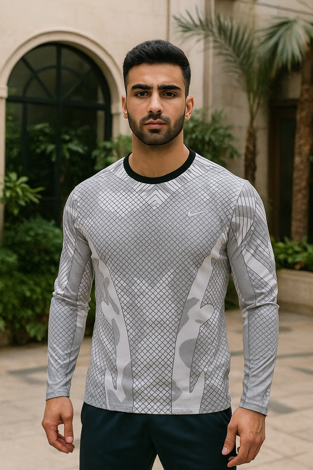 Taiwan Dri Fit Dot Knit Full Sleeve T-shirt