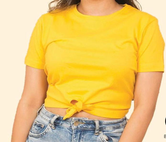 WOMENS KNOT CROP TOP