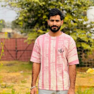 LIGHT PINK PREMIUM COTTON PRINTED TSHIRT